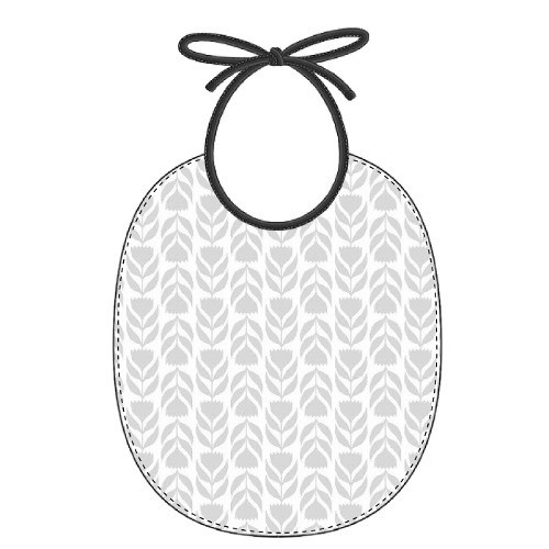 tuto bavoir bébé Oscar - schéma du bavoir - Louise Magazine