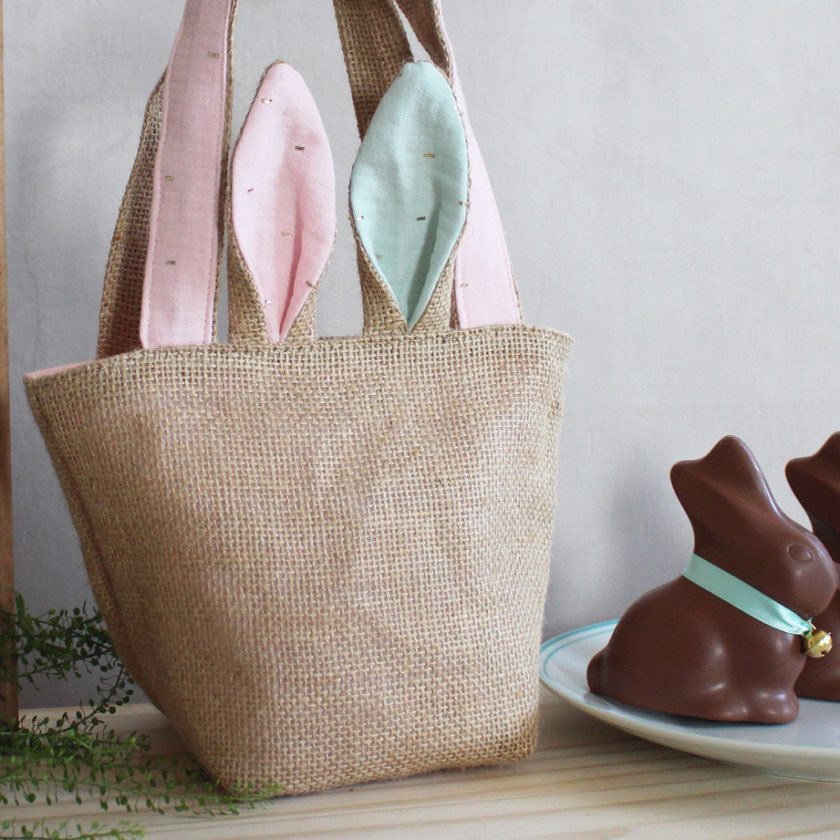 Tuto panier de pâques en toile de jute - Ma Petite Mercerie